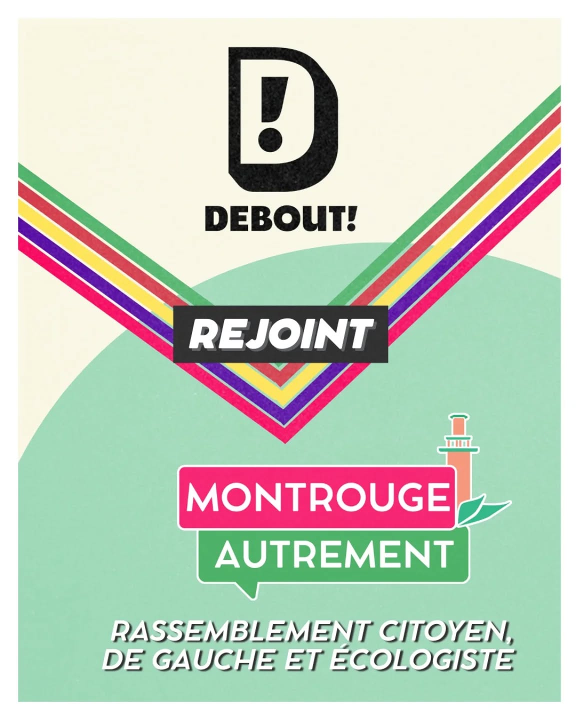 Notre rassemblement citoyen de gauche et écologiste est rejoint par Debout ! 

#montrougeautrement 
#montrougemunicipales 
#municipales2026
#montrouge2026 
#montrouge