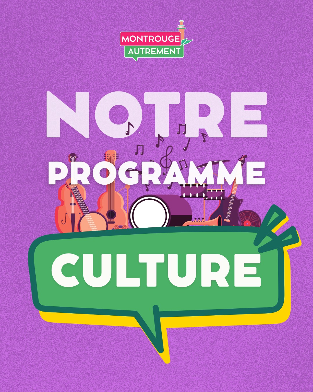 Aujourd'hui, mettons en lumière quelques unes de nos propositions concernant les cultures et la fête !

Pour en savoir +, rendez-vous sur notre site internet

#montrouge #montrougeautrement #municipales #montrouge2026 #municipales2026