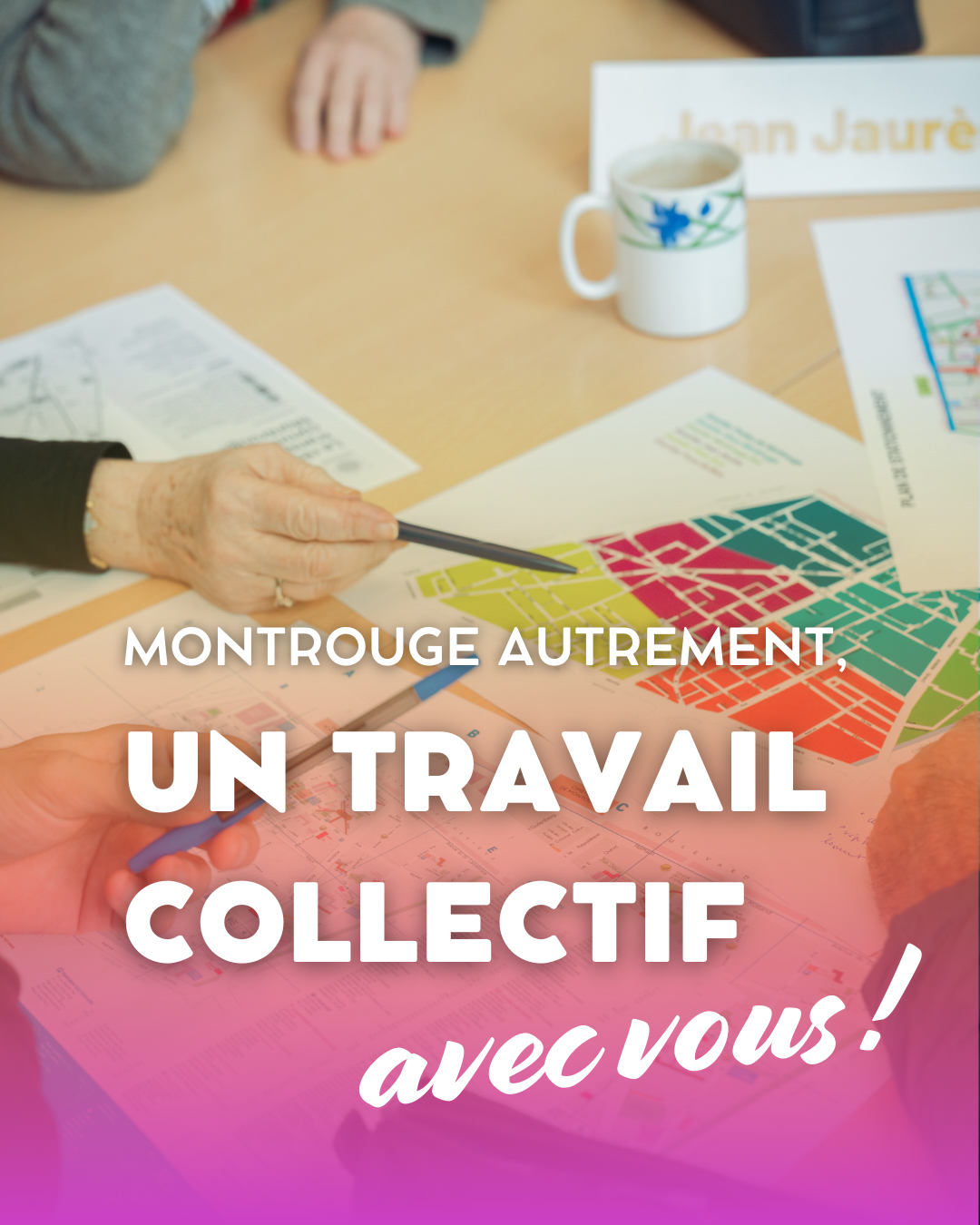 Parce que Montrouge Autrement, c'est avant tout un travail collectif, nous vous disons un grand merci pour votre participation à nos différents ateliers !

Aujourd'hui, nous sommes fiers de vous présenter plus de 200 propositions concrètes pour la ville. 

Rendez-vous le 5 février pour les découvrir !