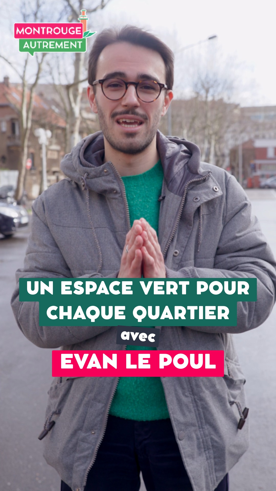 Evan Le Poul, 25 ans, Chargé de mission, nous parle de la création ou de l'agrandissement d'un espace vert dans chaque quartier !

Pour réellement changer les choses à Montrouge, rendez-vous les 15 et 22 mars !

Réalisation @martinpeterolff - Merci !

#montrouge #montrougeautrement #municipales #montrouge2026 #municipales2026