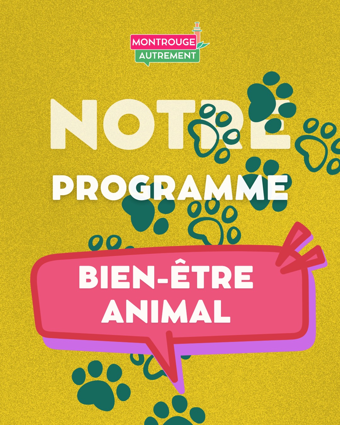 Aujourd'hui, mettons en lumière quelques unes de nos propositions concernant le bien-être animal !

Pour en savoir +, rendez-vous sur notre site internet

#montrouge #montrougeautrement #municipales #montrouge2026 #municipales2026