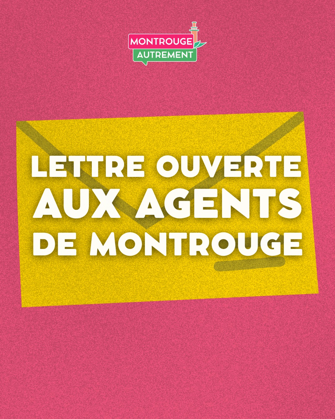 Parce que défendre les agents municipaux, c’est défendre l’intérêt général, c’est défendre Montrouge. Voici la lettre ouverte que nous leur adressons aujourd'hui. Un autre avenir est possible.

Pour en savoir +, rendez-vous sur notre site internet

#montrouge #montrougeautrement #municipales #montrouge2026 #municipales2026